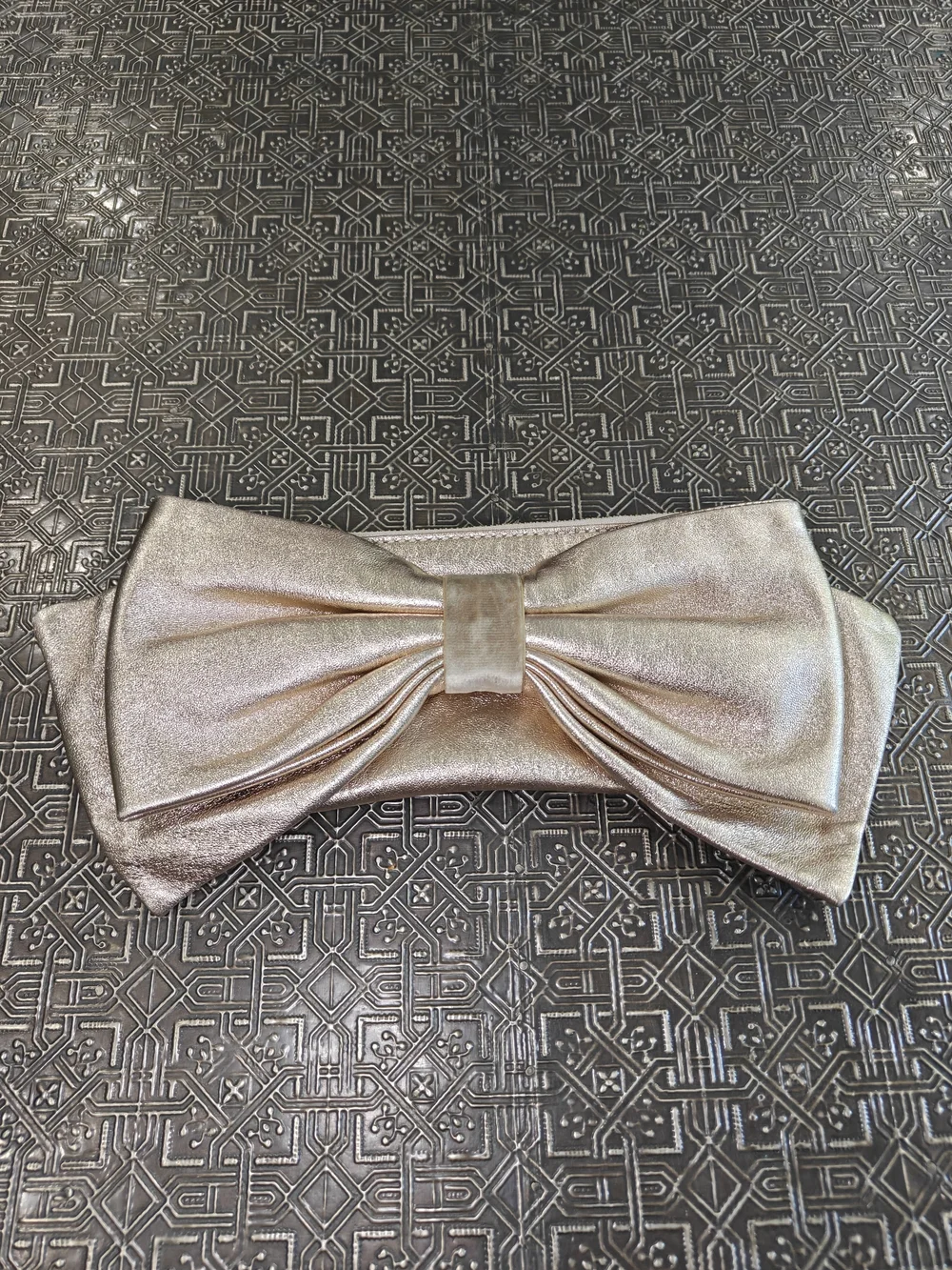 Kate Spade Golden Bow Vintage Clutch Rare/One Of A Kind!!